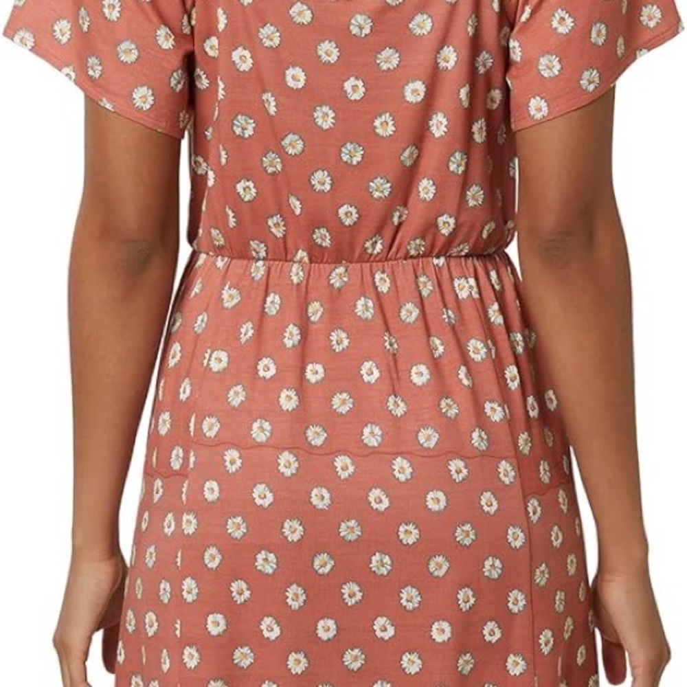 O'Neill Terracotta Floral Midi Dress - Picture 8 of 9